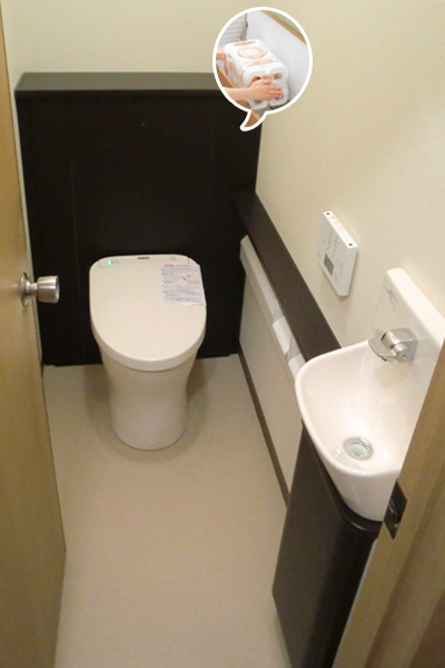 【システムトイレ】TOTO　レストパルL型　手洗器付