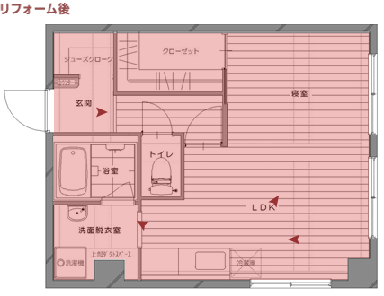 リノベーション後間取